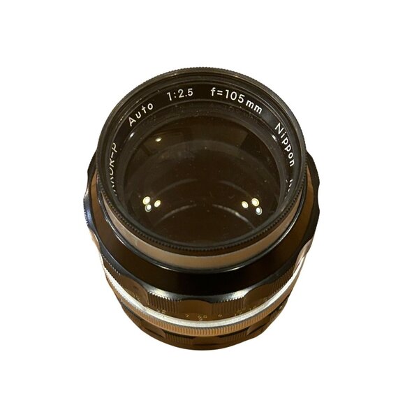 Nikon Nikkor-P Nippon Kogaku Japan Auto 1:2.5 f=105mm Lens